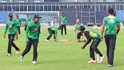 টেস্টের প্রস্তুতিতে নেমে পড়েছেন সাকিব-তামিমরা