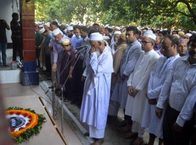 জাহিদুল ইসলামের জানাজার নামাজ অনুষ্ঠিত হচ্ছে