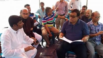 সেতু পরিদর্শনে সেতু বিভাগের প্রতিনিধি দল 