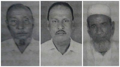 তিন অভিযুক্ত আজিজ, মতিন ও মান্নান