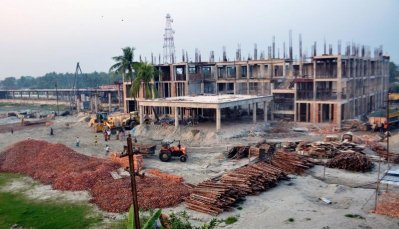 নির্মাণাধীন আধুনিক রেলস্টেশনের কাজ ৭৫ শতাংশ শেষ হয়েছে