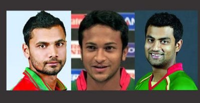 মাশরাফি, সাবিক ও তামিম