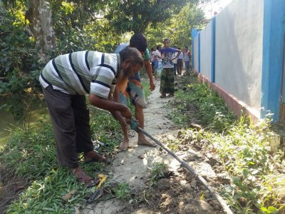 অবৈধ গ্যাস লাইন অপসারণ করা হচ্ছে