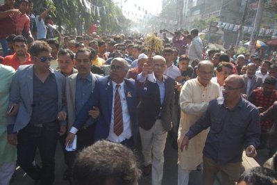সাখাওয়াতের প্রচারণায় বিএনপির নেতারা