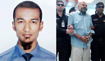 বামে নিখোঁজ ইয়াসিন মোহাম্মদ আব্দুস সামাদ ও ডানে গ্রেফতারকৃত হাজী আলম