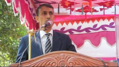 সংক্ষিপ্ত সভায় বক্তব্যরত সৈয়দ আমিনুল ইসলাম