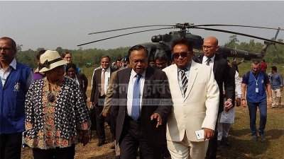 কুতুপালং শরণার্থী শিবির পরিদর্শনে দুই পররাষ্ট্রমন্ত্রী