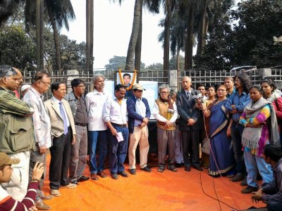 উদ্বোধন করা হচ্ছে স্মৃতিস্তম্ভের কাজ