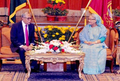 বঙ্গভবনে রাষ্ট্রপতির সঙ্গে আ.লীগ সভাপতির বৈঠক, ফাইল ছবি