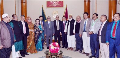 বঙ্গভবনে রাষ্ট্রপতির সঙ্গে রেড ক্রিসেন্টের ব্যবস্থাপনা পর্ষদের সাক্ষাৎ