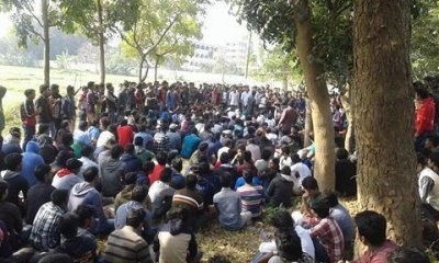 তৃতীয় দিনেও রুয়েটে ক্লাস বন্ধ, শিক্ষক অবরুদ্ধ