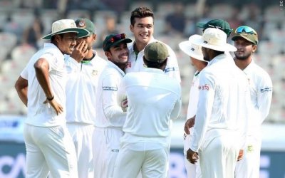 টেস্টে ভারতের মাটিতে প্রথম উইকেট নেওয়ার কৃতিত্ব তাসকিনের