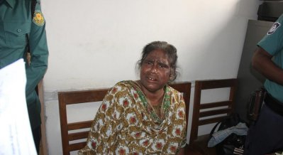 গ্রেফতারের পর মোছা. হাছিনা বেগম