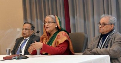 মিউনিখে সংবর্ধনা অনুষ্ঠানে প্রধানমন্ত্রী শেখ হাসিনা