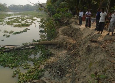 বাঘিয়ার নদীতে ভাঙন