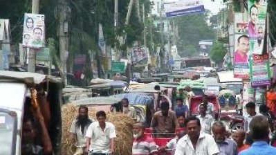 যানজটে বিপর্যস্ত গাইবান্ধা শহর