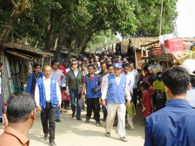 রোহিঙ্গা শরণার্থী ক্যাম্পে জাতিসংঘের বিশেষ দূত
