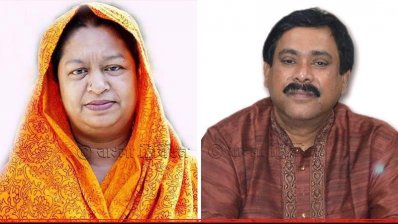 আ.লীগ প্রার্থী আঞ্জুম সুলতানা সীমা ও বিএনপি প্রার্থী মনিরুল হক সাক্কু