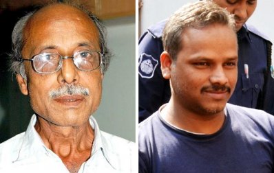 নিহত সাংবাদিক দীপঙ্কর চক্রবর্তী ও হত্যার ঘটনায় জড়িত জঙ্গি রাজীব গান্ধী