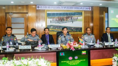 সম্মেলনে মিয়ানমার প্রতিনিধি দলের সদস্যরা (ছবি- সাজ্জাদ হোসেন)
