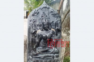 মাদারীপুরে ৮০ কেজি ওজনের কষ্টিপাথরের মূর্তি উদ্ধার