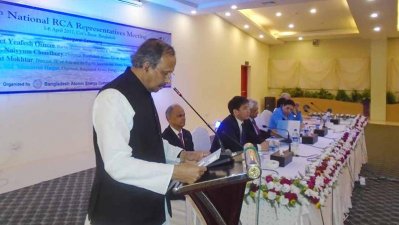 সম্মেলনের উদ্বোধনী অনুষ্ঠানে বক্তব্য রাখছেন প্রযুক্তিমন্ত্রী ইয়াফেস ওসমান