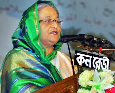 ওলামা সম্মেলনে বক্তব্য রাখছেন প্রধানমন্ত্রী শেখ হাসিনা 