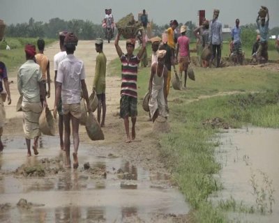 কিশোরগঞ্জে সাতশ কোটি টাকার ধান পানির নিচে