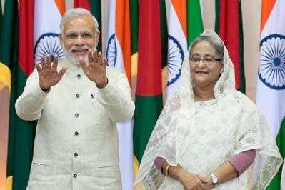 নরেন্দ্র মোদি ও শেখ হাসিনা