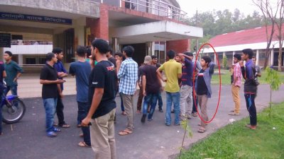লাল চিহ্নিত বৃত্তে যৌন নিপীড়ক মাহমুদুল হাসান রুদ্র