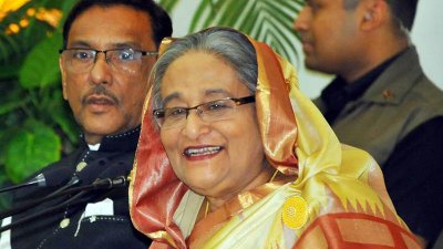 সংবাদ সম্মেলনে প্রধানমন্ত্রী শেখ হাসিনা