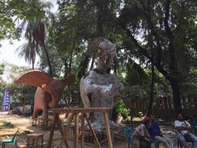 চারুকলায় বর্ষবরণের প্রস্তুতি-৮