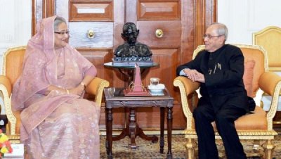 শেখ হাসিনা ও প্রণব মুখার্জির বৈঠক