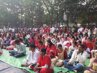 রমনা বটমূলে ছায়ানটের বর্ষবরণ অনুষ্ঠান