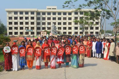 নোবিপ্রবিতে মঙ্গল শোভাযাত্রা