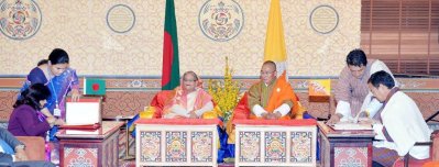 দুই দেশের মধ্যে পাঁচটি চুক্তি ও সমঝোতা স্মারক সই হয় (ছবি- ফোকাস বাংলা)