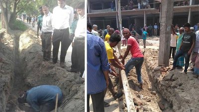 অবৈধ গ্যাস সংযোগ বিচ্ছিন্ন