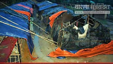 `মোরা`য় ক্ষতিগ্রস্ত রোহিঙ্গাদের আশ্রয়কেন্দ্র