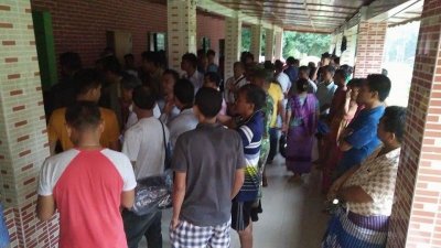 লংগদুতে ক্ষতিগ্রস্ত এলাকা পরিদর্শনে পাহাড়ি নেতারা