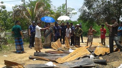 লংগদুতে হামলা: ক্ষতিগ্রস্ত এলাকা পরিদর্শনে জাতীয় মানবাধিকার কমিশন