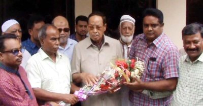 রংপুরে নিজ বাসভবনে এরশাদ, ছবি: রংপুর প্রতিনিধি