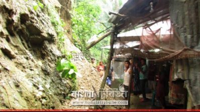 বান্দরবানে প্রবল বর্ষণে পাহাড় ধসের আশঙ্কা, ঝুঁকিতে কয়েক হাজার পরিবার