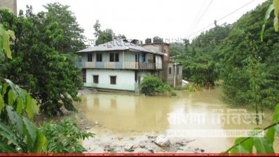 বান্দরবানে টানা বৃষ্টিতে নিম্নাঞ্চল প্লাবিত