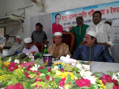 রংপুরে জাতীয় পার্টির চেয়ারম্যান এইচ এম এরশাদ (ছবি- রংপুর প্রতিনিধি)
