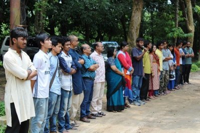 মামলা প্রত্যাহারের দাবিতে জাবিতে সমাবেশ