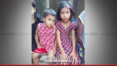 নির্যাতিত কল্পনার মেয়ে সানজিদা ও ছেলে কাউছার