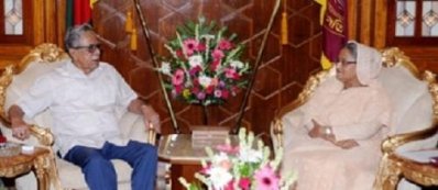 রাষ্ট্রপতি আবদুল হামিদ ও প্রধানমন্ত্রী শেখ হাসিনা