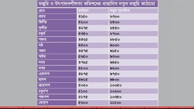 জাতীয় মজুরি ও উৎপাদনশীলতা কমিশন প্রস্তাবিত নতুন মজুরি কাঠামো