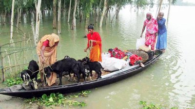 বগুড়ার সারিয়াকান্দি উপজেলার বয়ড়াকান্দি গ্রাম। ছবি- প্রতিনিধি