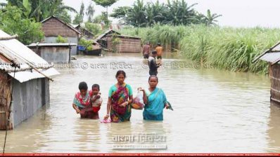 কুড়িগ্রামের বানভাসী মানুষের দুর্ভোগ